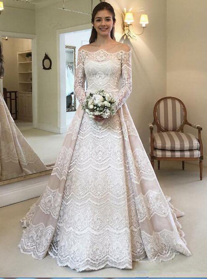 Elegant Wedding Gowns With Sleeves ...