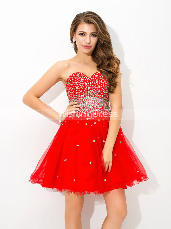 Red Sweet 16 Dresses,Sparkly Sweet 16 Dress, Strapless Sweet 16 Dress ...