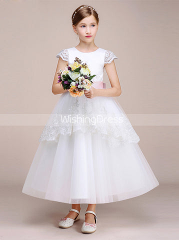 childrens white bridesmaid dresses