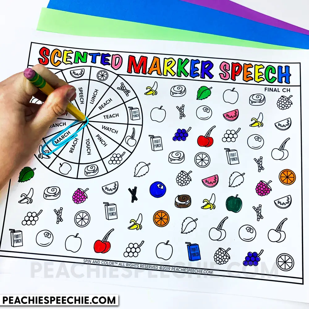 Smelly Markers Guessing Game Companion (FREEBIE) by Panda Speech