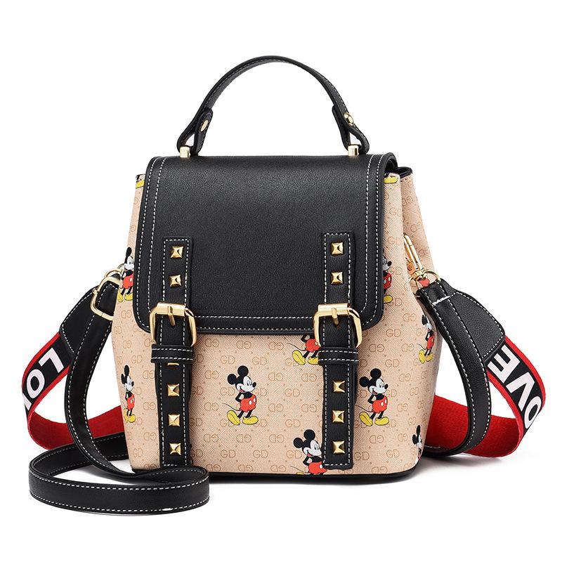 minnie mouse leather backpack