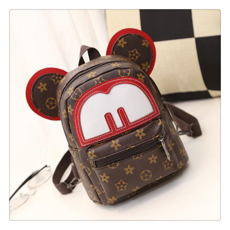 minnie mouse leather backpack