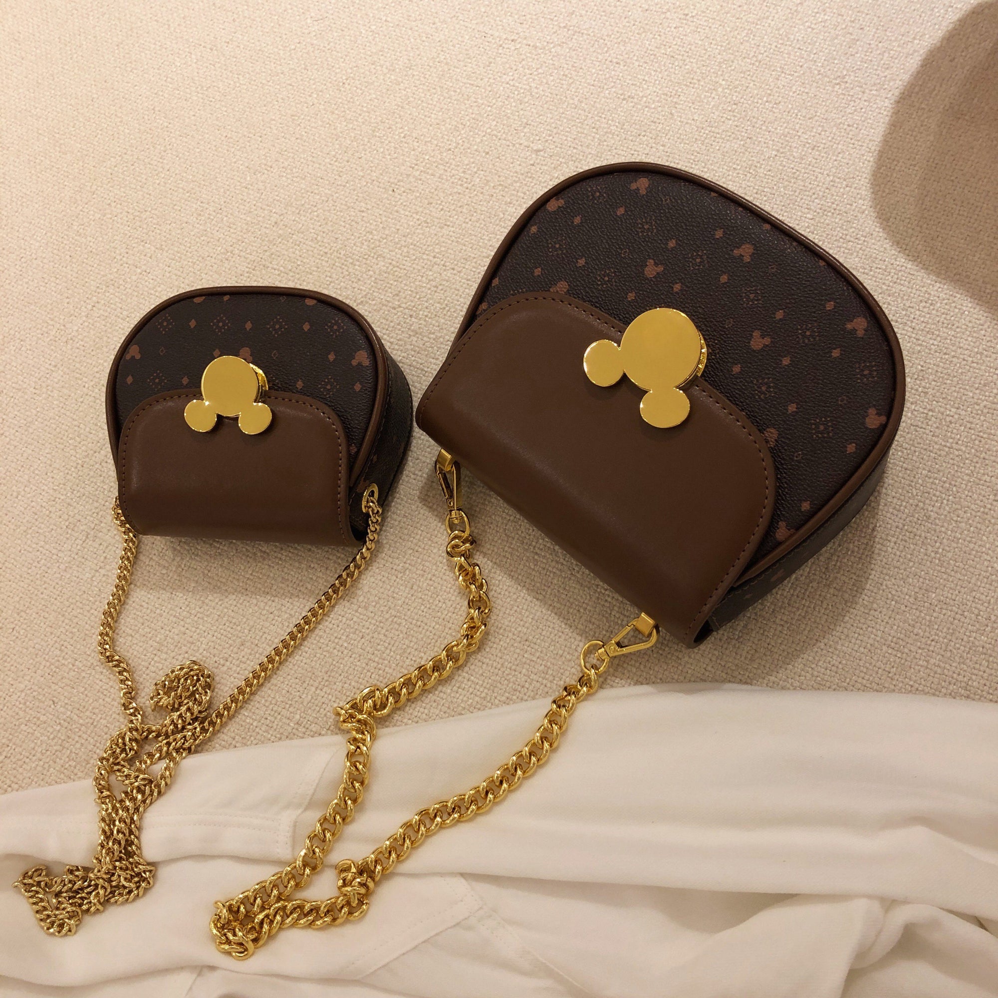 Mickey Mouse Classic Edition Leather Crossbody Bag