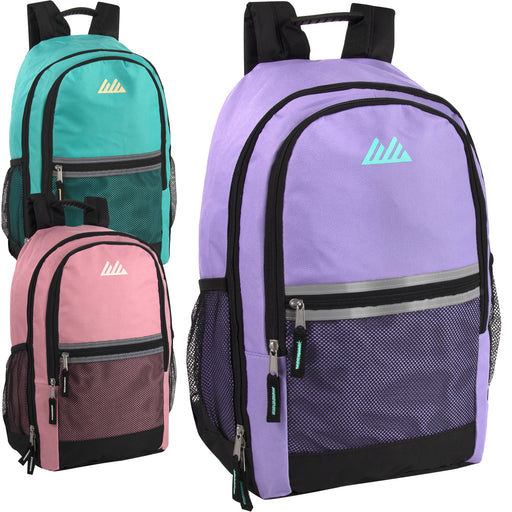 Wholesale 19 Lash Tab Backpack w Side Mesh Pockets - Girls 4