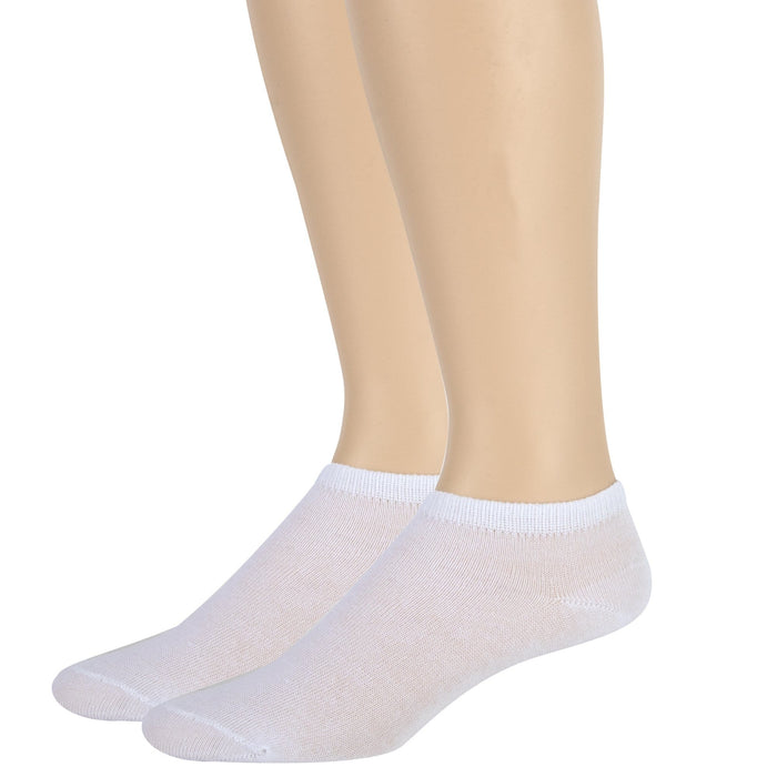 Wholesale Women's Solid Ankle Socks, White | Bags in Bulk — BagsInBulk.com