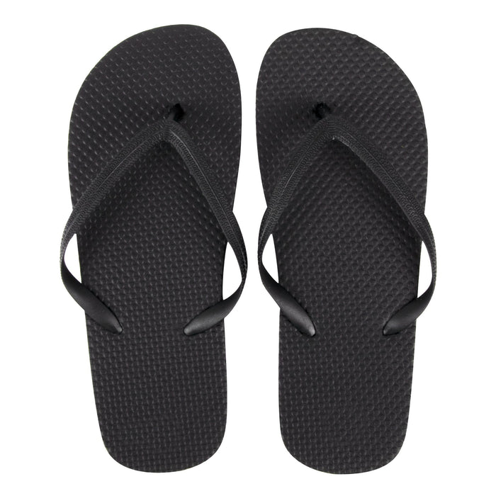 Wholesale Men's Flip Flops - Black — BagsInBulk.com