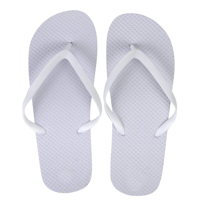 Wholesale Women's Flip Flops - White- 50 pairs — BagsInBulk.com