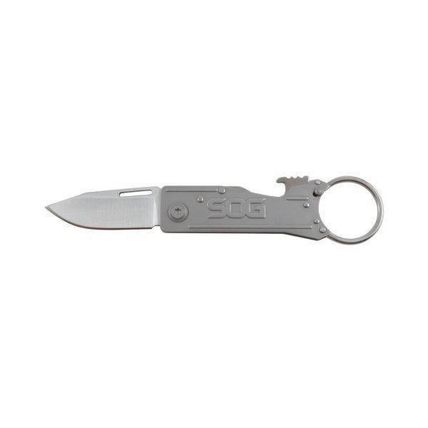 SOG Kilowatt Electrician's Knife 3.4 Satin Plain Blade, GRN Handles -  KnifeCenter - EL01-CP