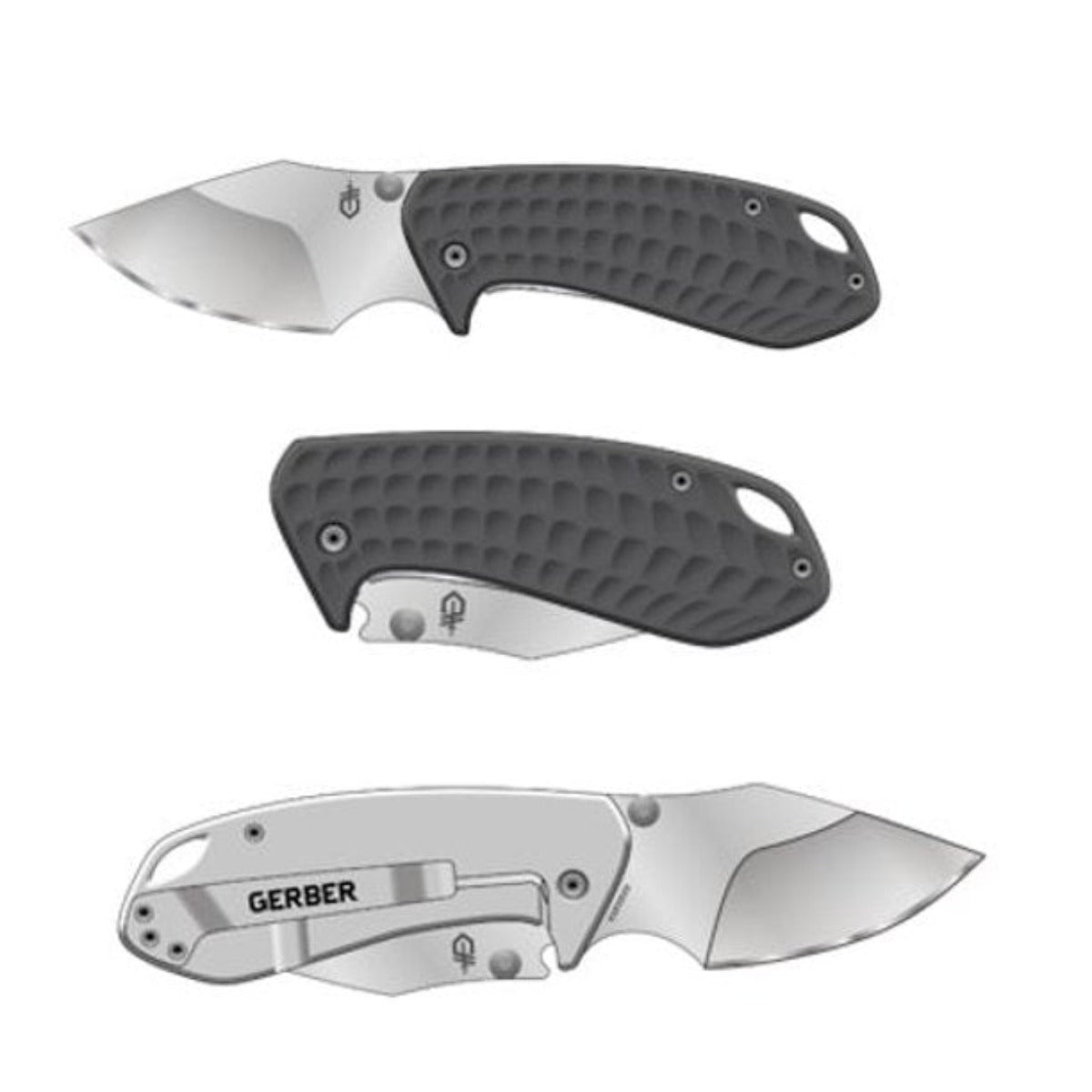 Kettlebell Folding Knife - Grey | OutdoorTravelGear.com