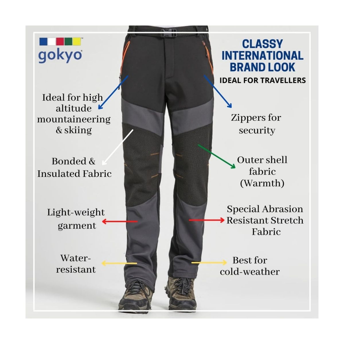Buy YSENTO Men's Hiking Cargo Pants Waterproof Windproof Fleece Lined Ski  Snow Insulated Pants(Black, US 30) Online at Low Prices in India - Amazon.in