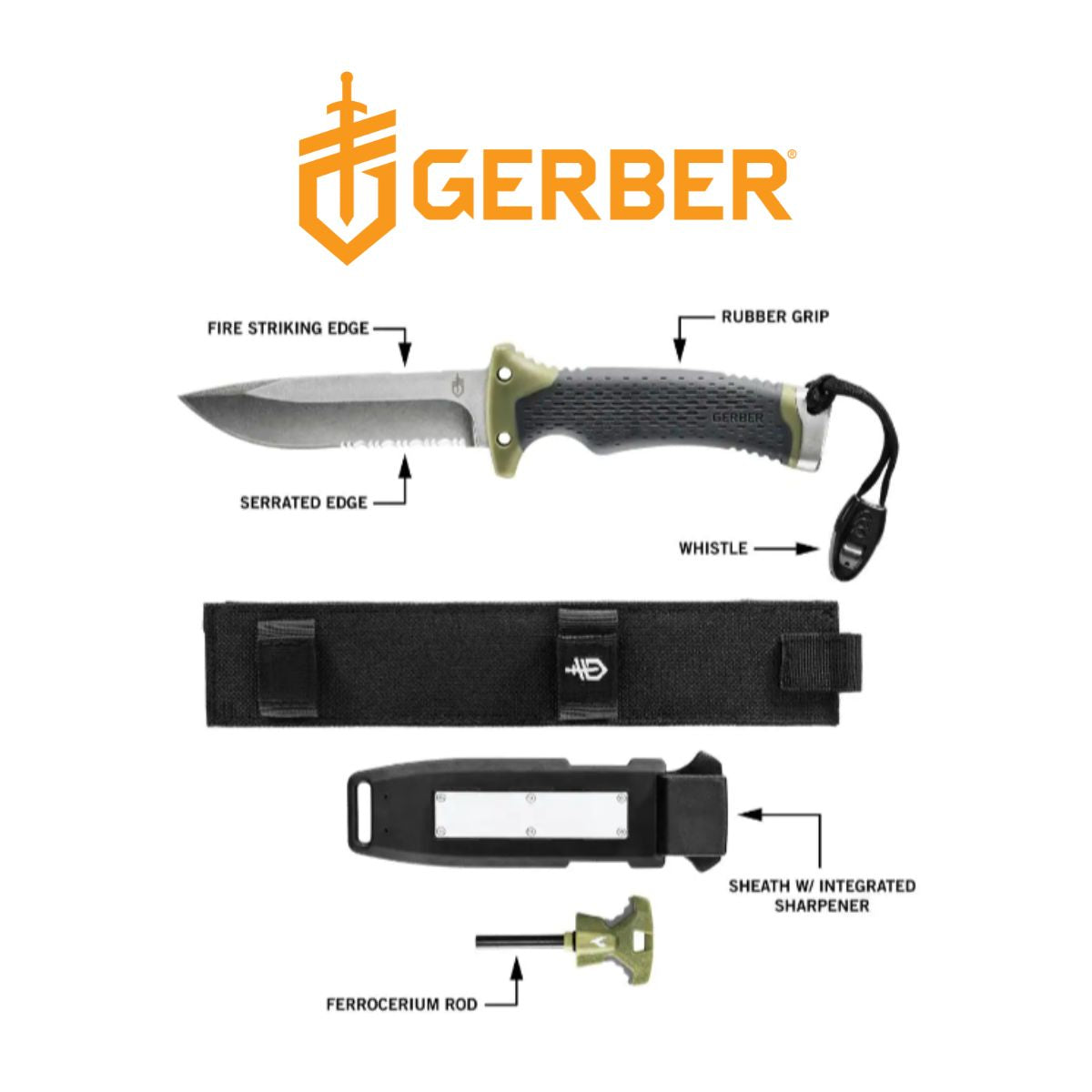 gerber survival knife