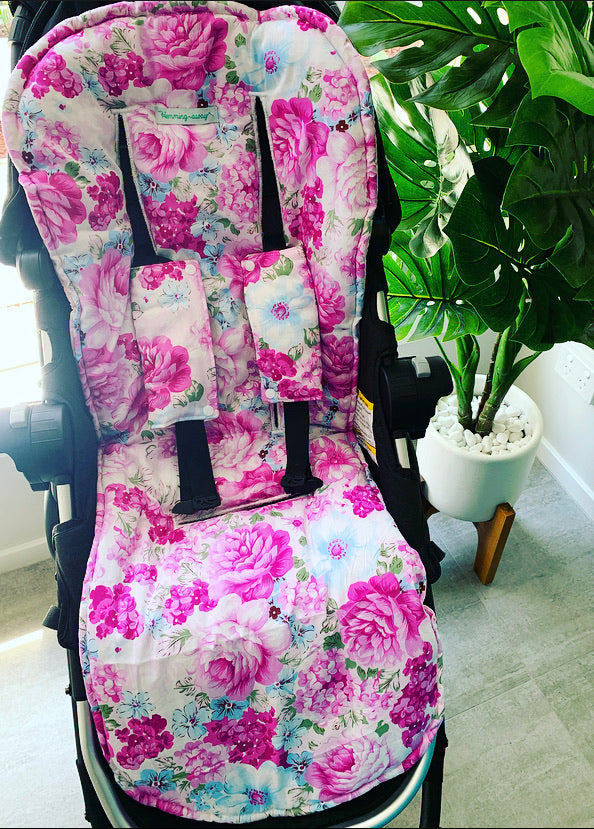 floral pram liner