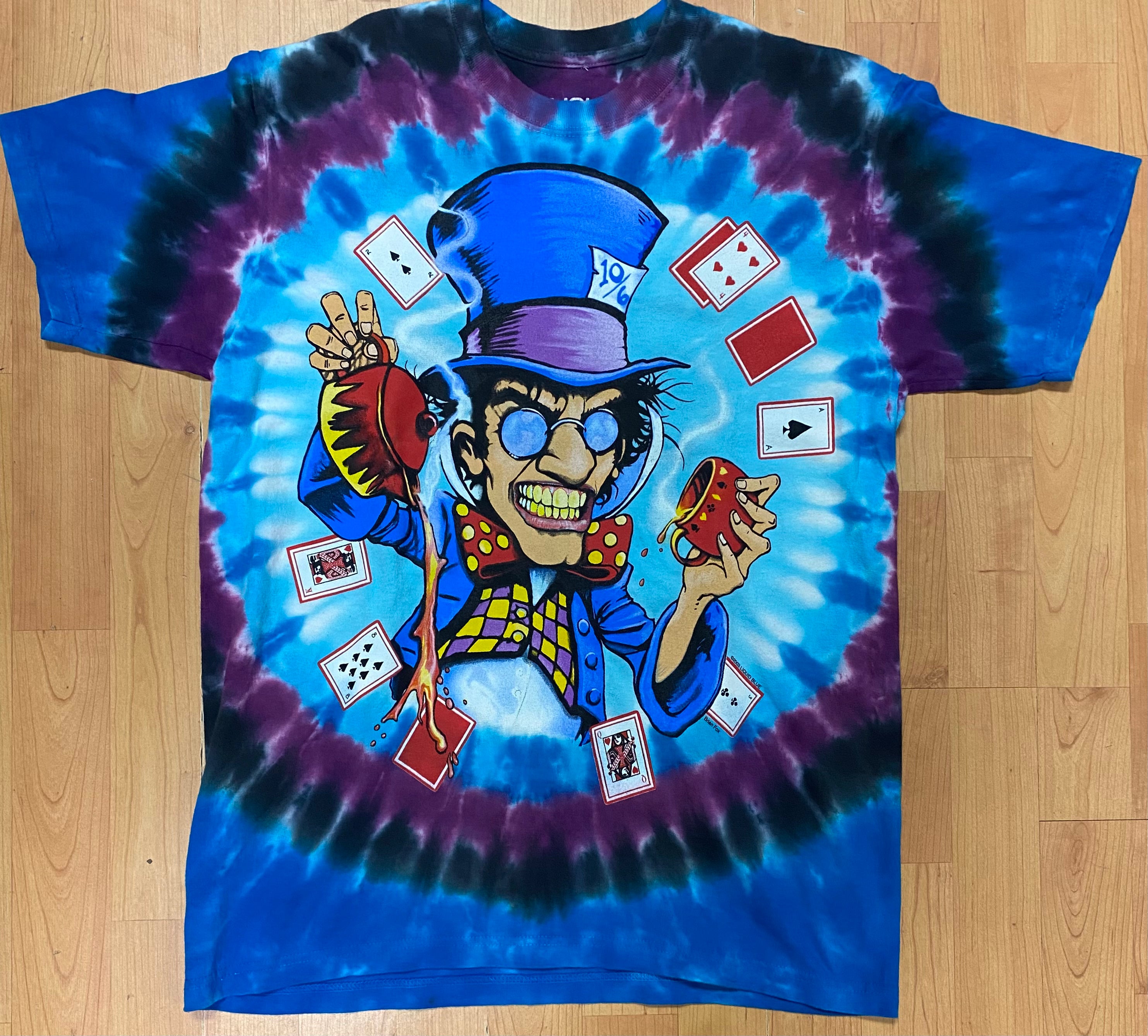 Alice in Wonderland Mad Hatter Men's Tie Dye Shirt