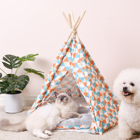 Calming Cat tent and dog Tipi- Mozaique