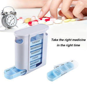 7 Day Pill Box Medicine Tablet Dispenser and Organizer