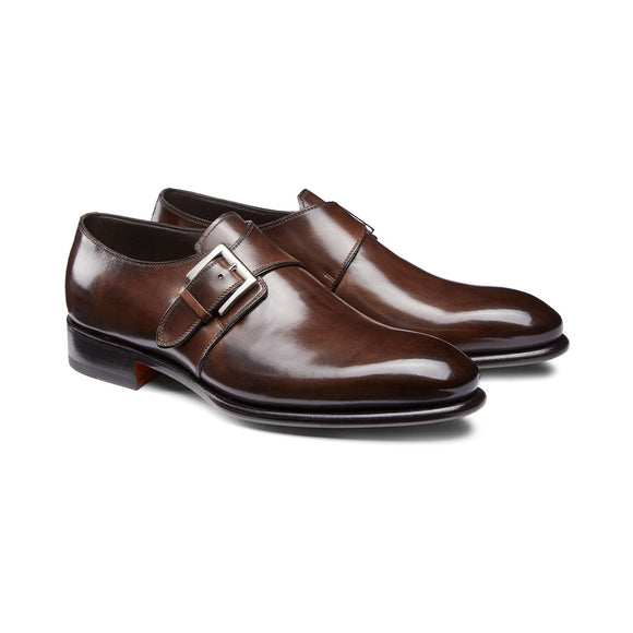 black double monk strap shoes india