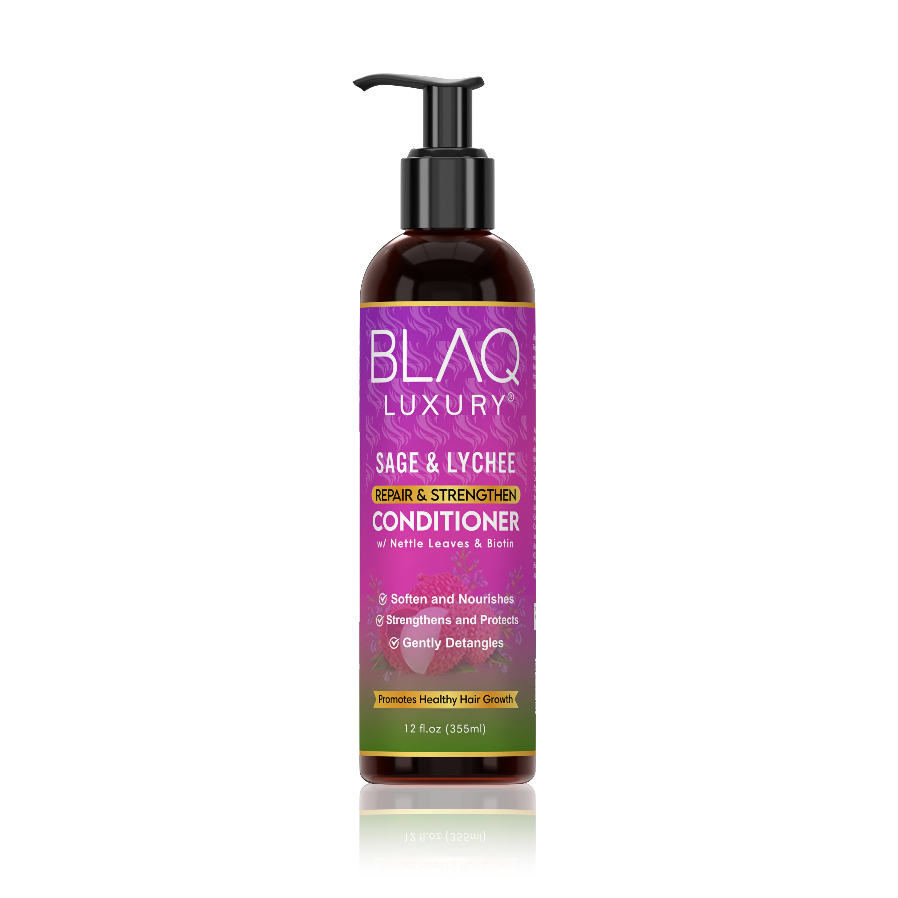 Sage & Lychee Repair and Strengthen Conditioner - Blaq Luxury Hair Products product image