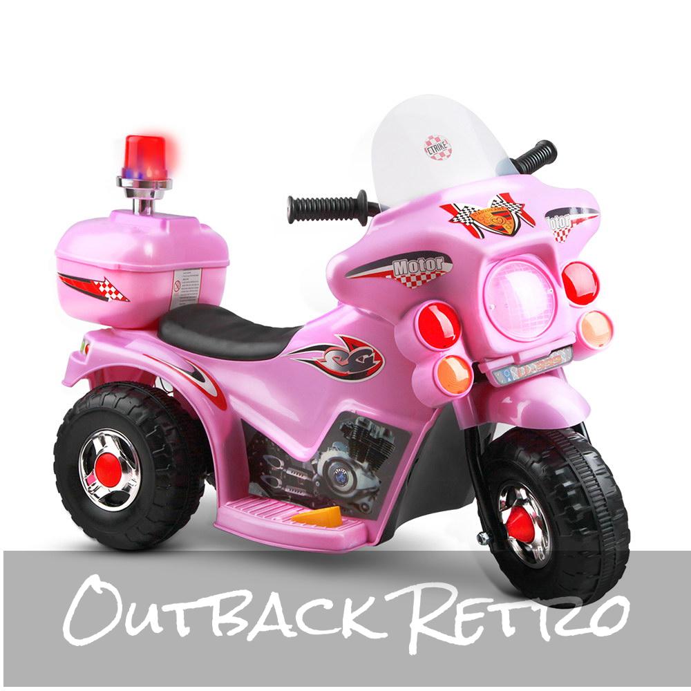 pink motorbike ride on