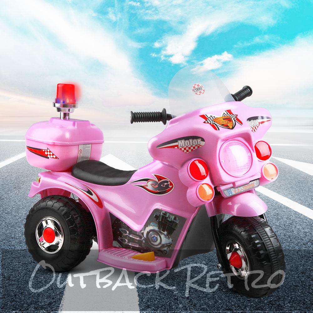 kids pink motorbike