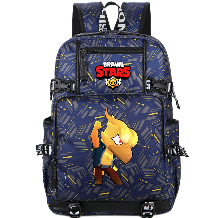 The Game Brawl Stars Backpack School Bag For Kids Clickwondershop - brawl stars purple iron man
