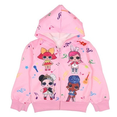 LOL girl coat jacket jacket pink red hoodie – ClickWonderShop