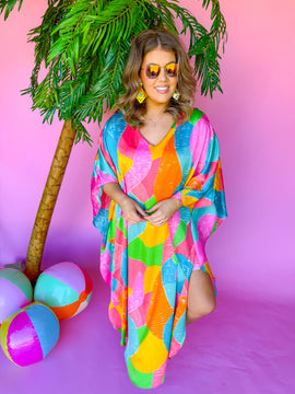 Adrienne Sweet Escape Caftan Maxi Dress