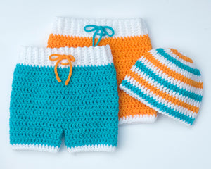 crochet baby shorts