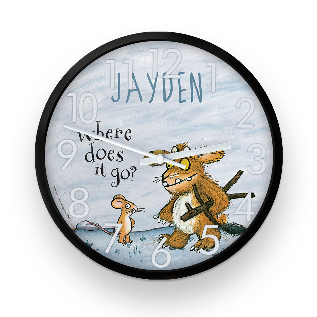 Gruffalo's Child and Mouse  Personalised Clock