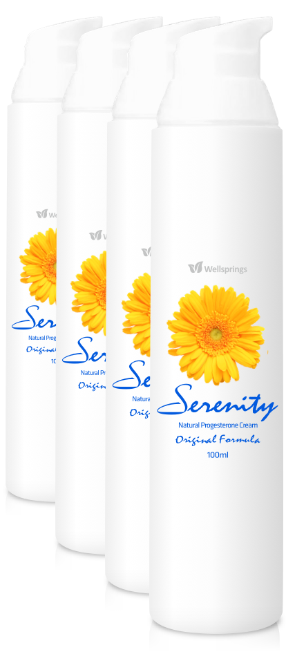 Wellsprings Serenity Cream (100ml pump bottle) - 4 Pack - Wellsprings Health product image