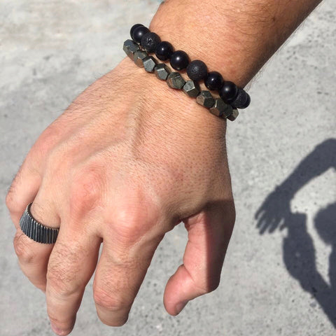 men onyx bracelet