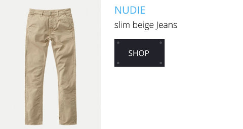 nudie jeans beige pants