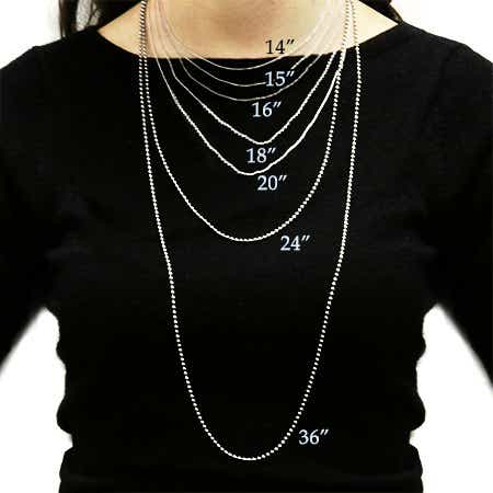 women necklace size