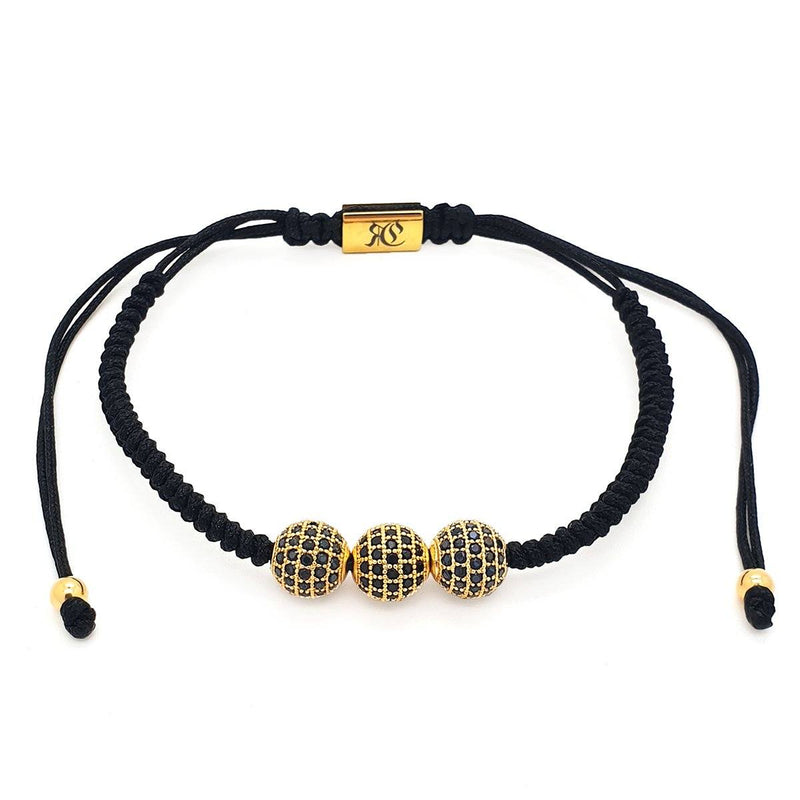 Simple Triple Ball Gold Plated Bracelet | Roano Collection
