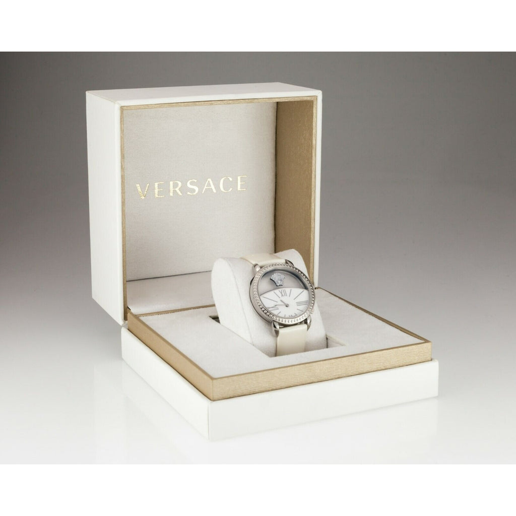 Versace Stainless Steel Transparent Krios Quartz Watch w/ Box and Pape