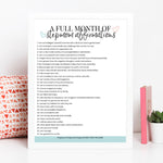 A Month of Stepmom Affirmations Printable