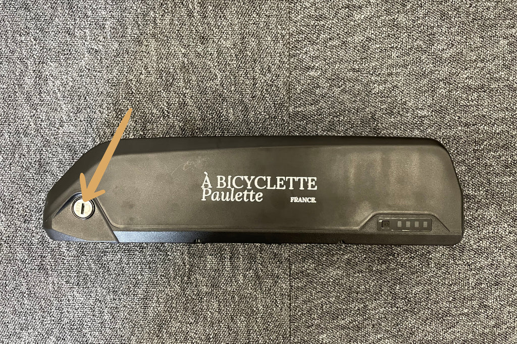 changer la serrure d'une batterie de vélo