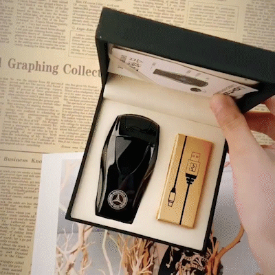 I-Mercedes-Benz Car Standard Charging Igniter USB Windproof Double Arc Igniter