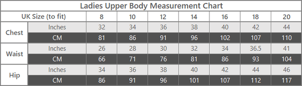 Kela womens size chart