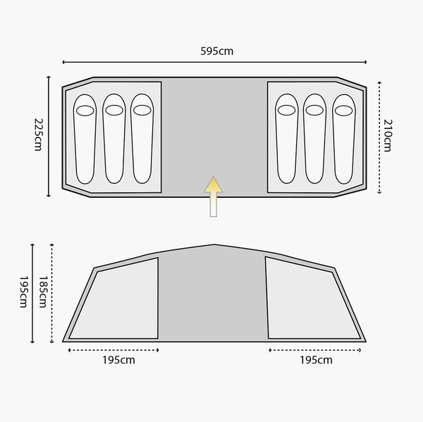 highlander cypress 6 man tent