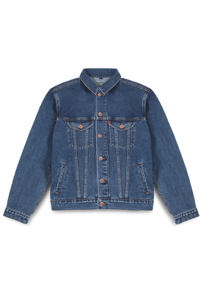 211 Lea  Basic Medium Indigo Denim Jacket  Lea  Jeans 