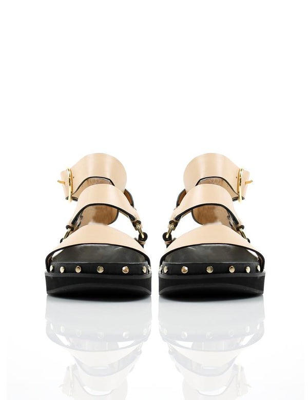 LA TRIBE - Studded Sandal (Blush / Gold)