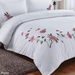edura example of embellished embroidered duvet cover set