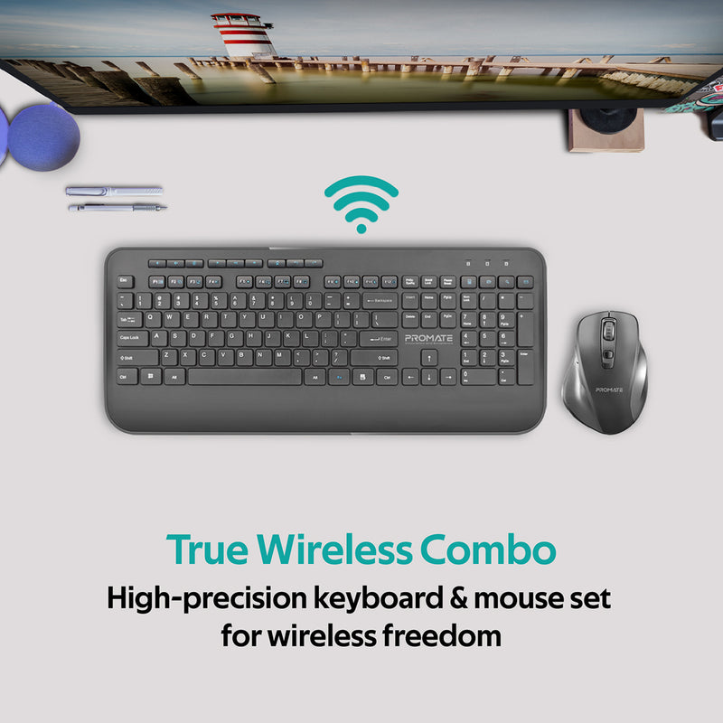 wireless keyboard with palm rest