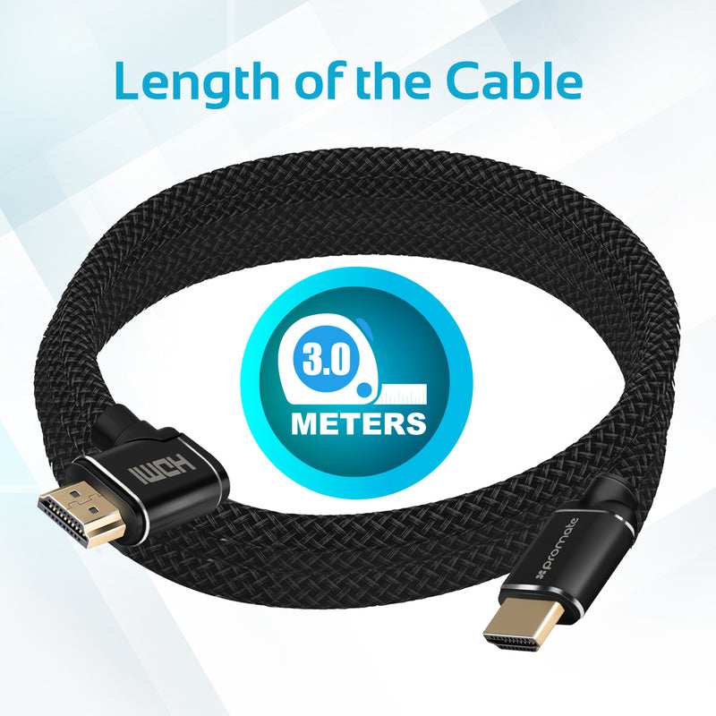 High Definition Right Angle 4K HDMI Audio Video Cable