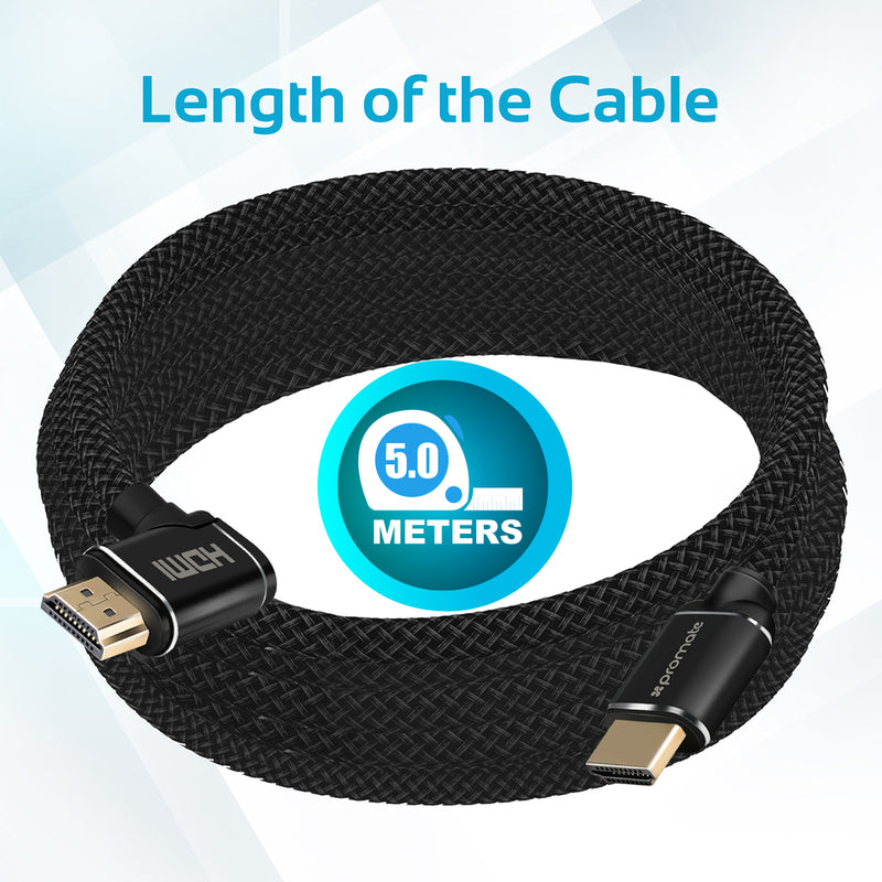 High Definition Right Angle 4K HDMI Audio Video Cable