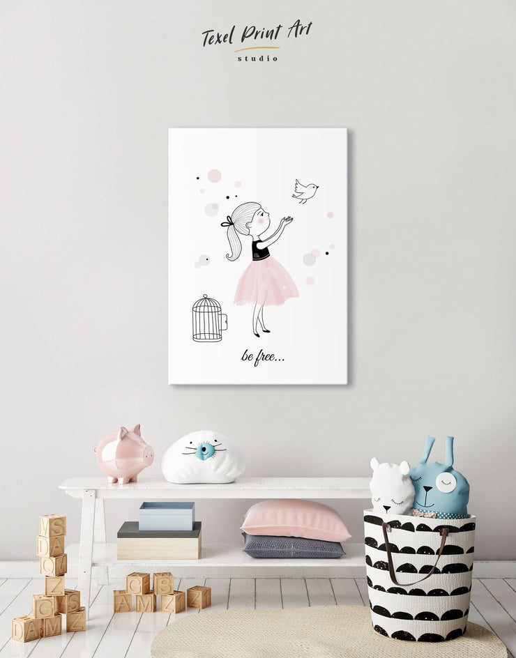 Baby Girl Nursery Wall Art Canvas At Texelprintart