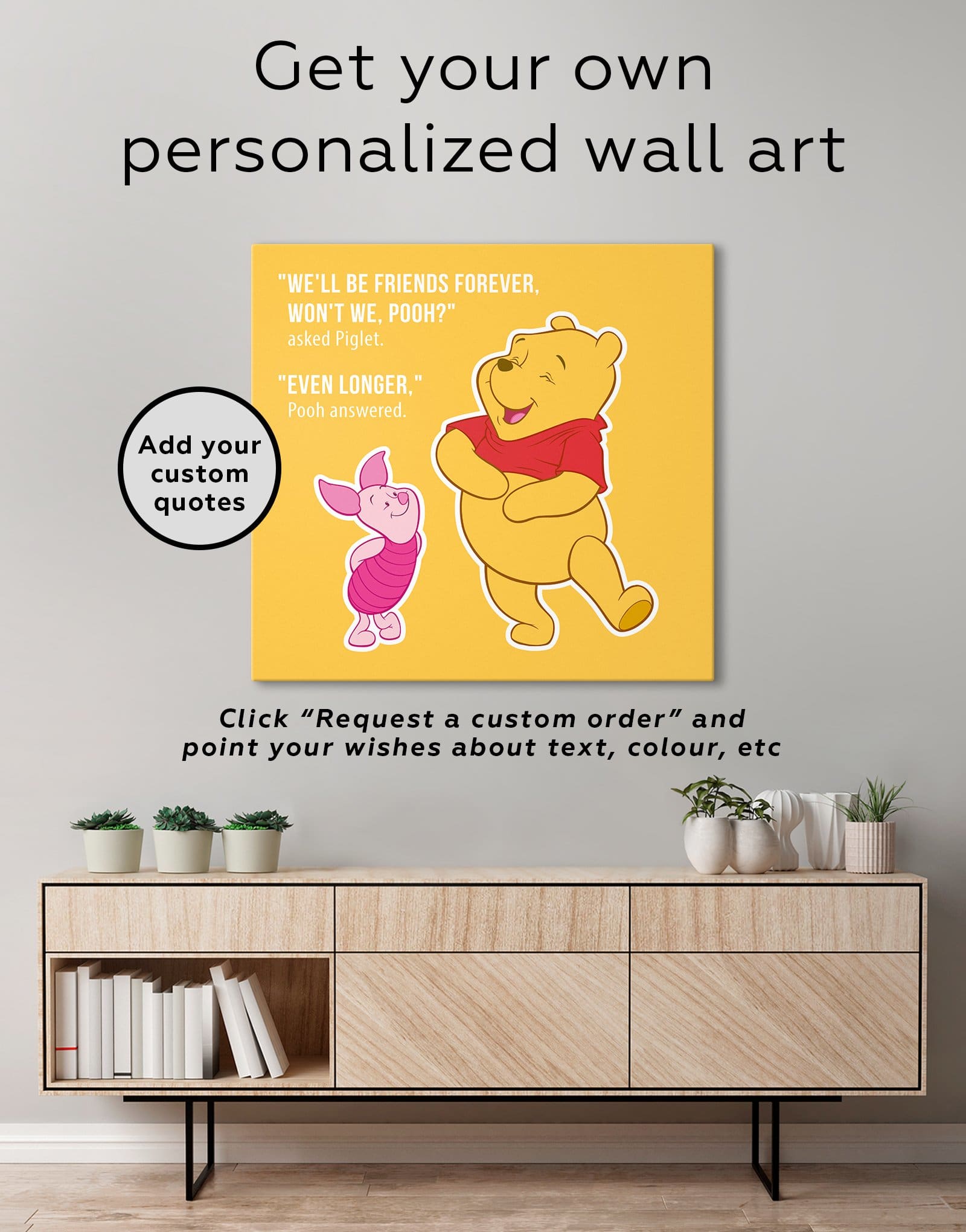 Winnie The Pooh Quote Wall Art Canvas Print At Texelprintart