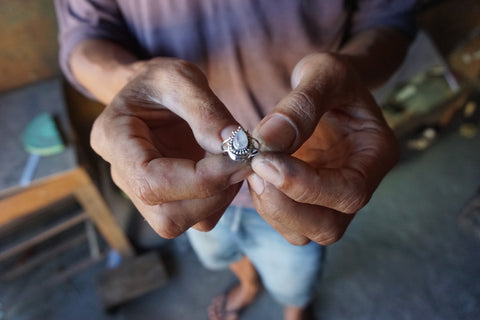 Handmade with love | VERLAN Jewellery | Fairfashion | Handgemachte Ringe im Boho Look aus Bali | Sterlingsilber | Fair und nachhaltig handgefertigt