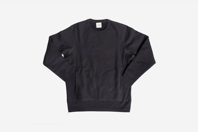 black crew neck sweater