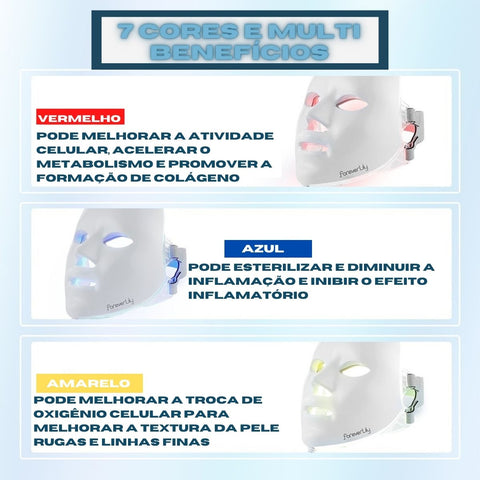 máscara facial, clarear a pele, fototerapia, estética, esteticista, antirrugas, antiacne, antissinais, antiaging, antienvelhecimento, máscara rejuvenescedora, pele perfeita, antimanchas, melasma, skin care, skincare, cuidados com a pele, spa day